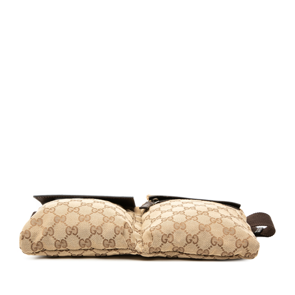 Pre-Loved Gucci GG Canvas Double Pocket Belt Bag - Picture 3 of 7